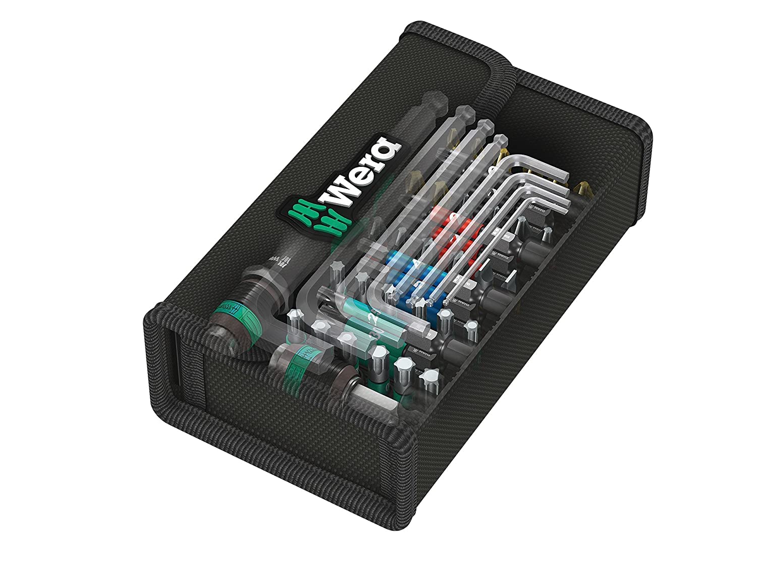 wera-kraftform-kompakt-100-coffret-52-pi-ces-porte-embouts-rapidaptor-embouts-bi image 3