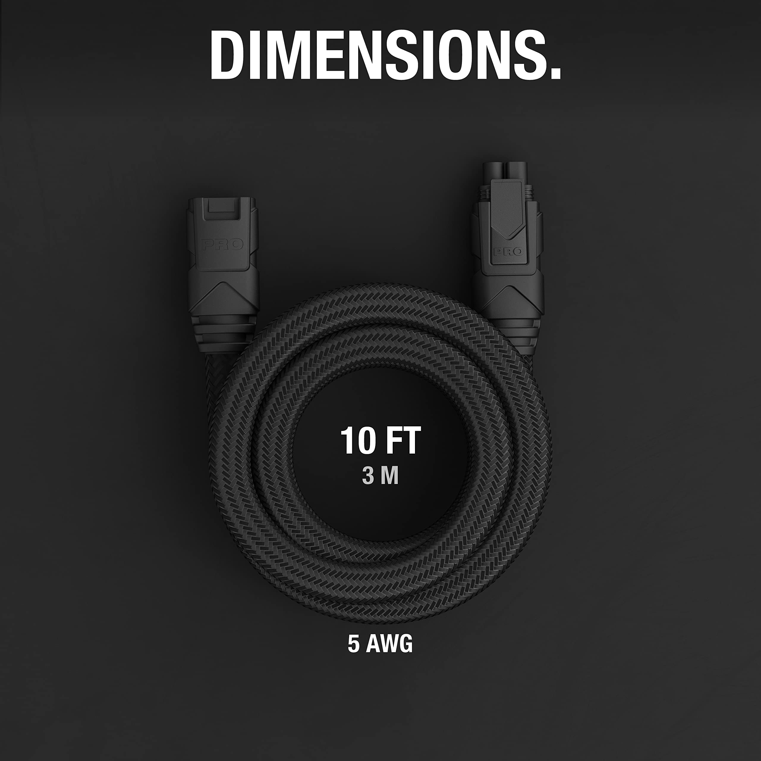 noco-gpa003-pro-x-connect-c-ble-d-extension-3-m-tres-10-pi-silicone-5-awg-pour-c image 2