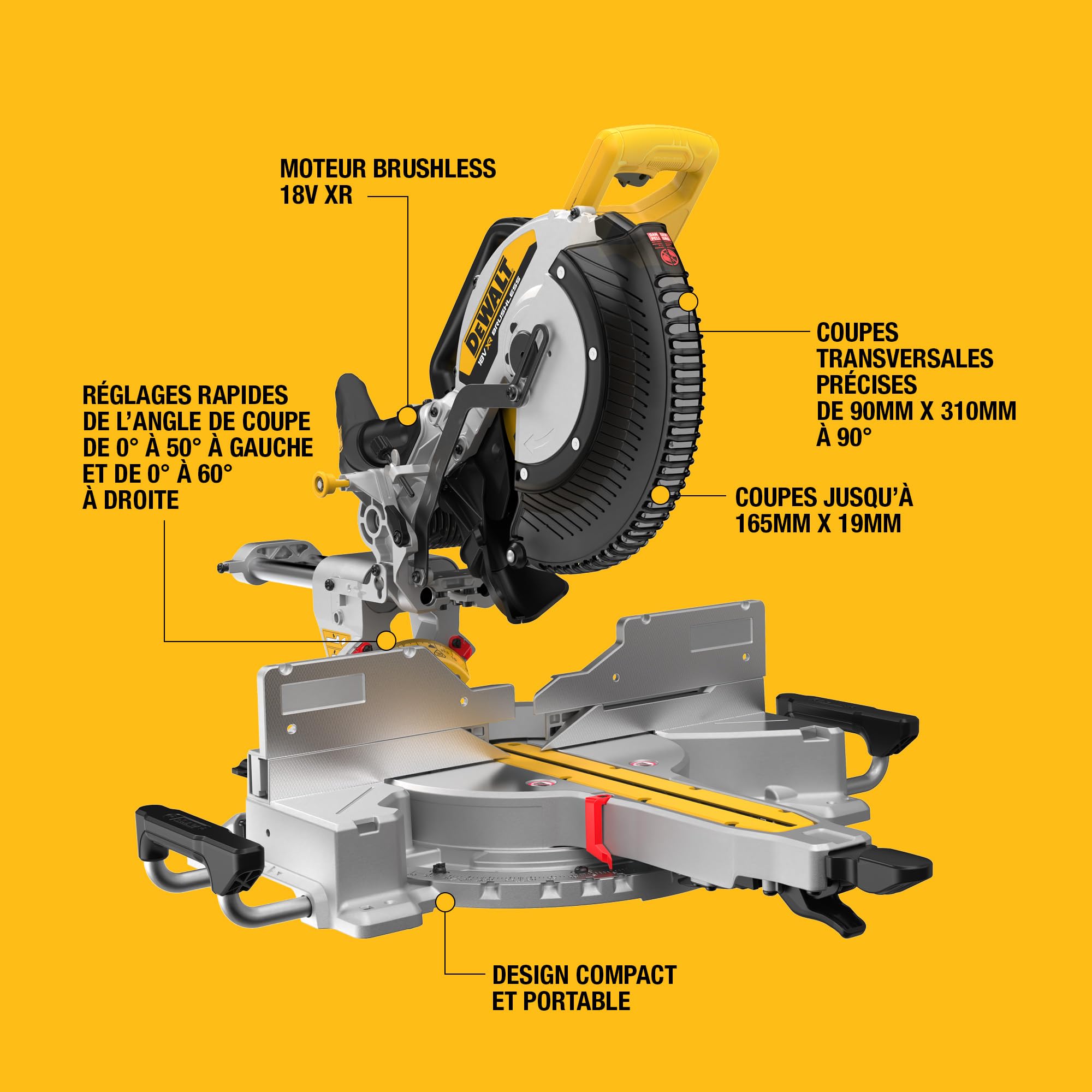 dewalt-dcs782n-xj-scie-onglet-18v-xr-305mm-brushless-coupe-transversale-90-x-310 image 8