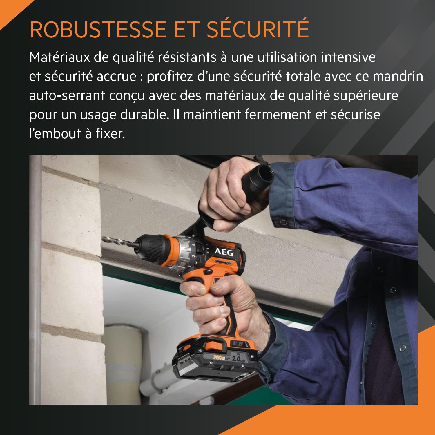 aeg-mandrin-auto-serrant-13-mm-sans-cl-pour-perceuses-bsb18cbl-bsb18c2x-bsb18cbl image 3