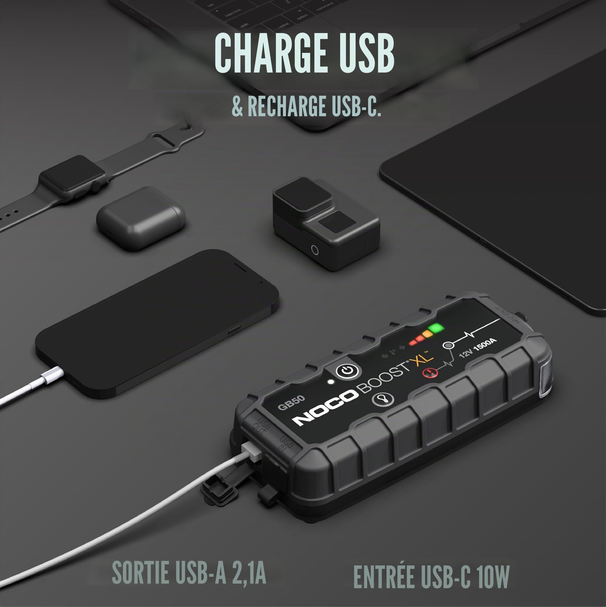 noco-boost-gb50-d-marreur-de-batterie-lithium-ultrasafe-1500a-12v-powerbank-usb- image 4