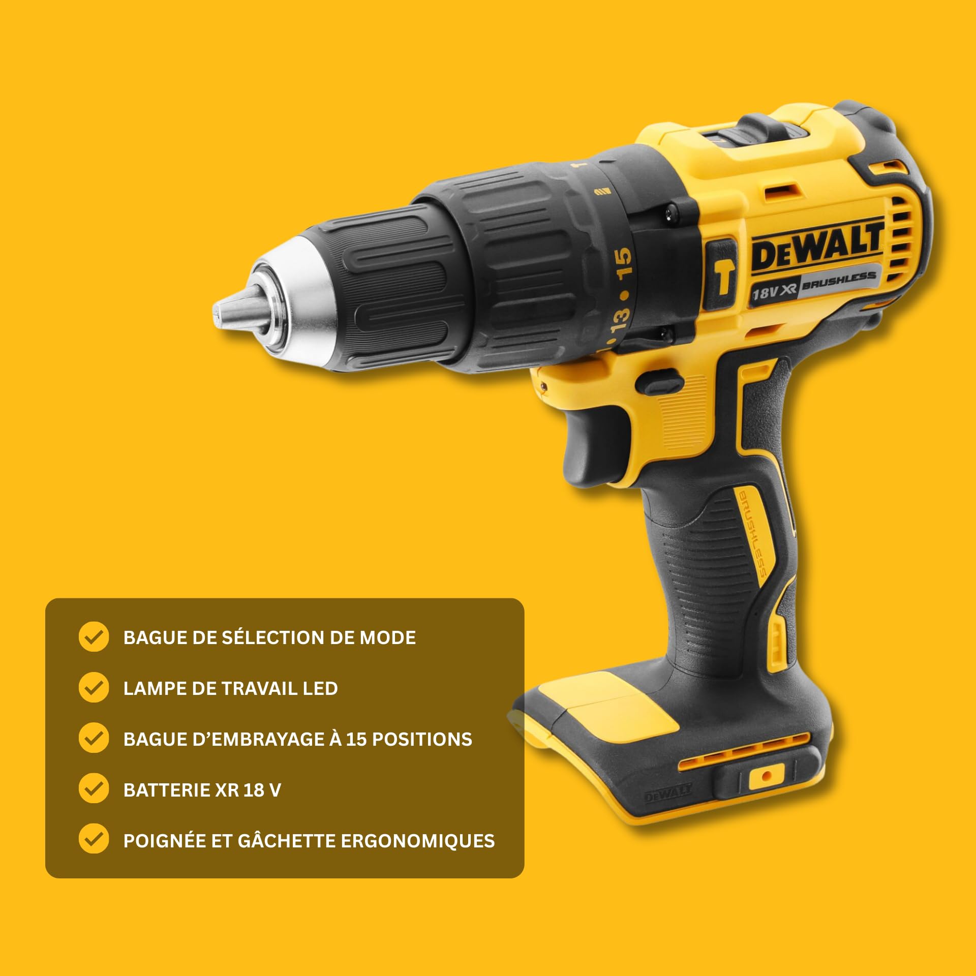 dewalt-dcd778d2t-qw-perceuse-visseuse-percussion-sans-fil-xr-18v-brushless-compa image 6