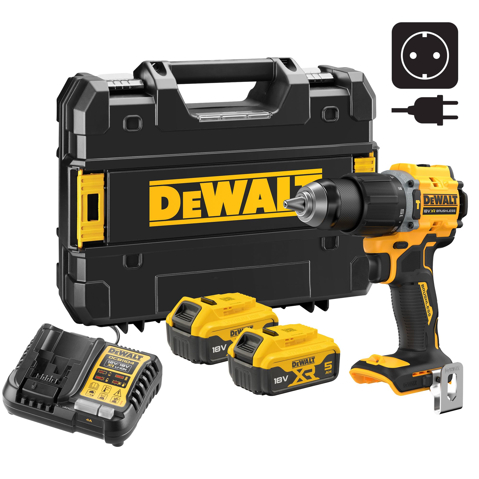 dewalt-dcd799p2t-qw-perceuse-visseuse-percussion-compacte-18v-xr-brushless-74-nm image 1
