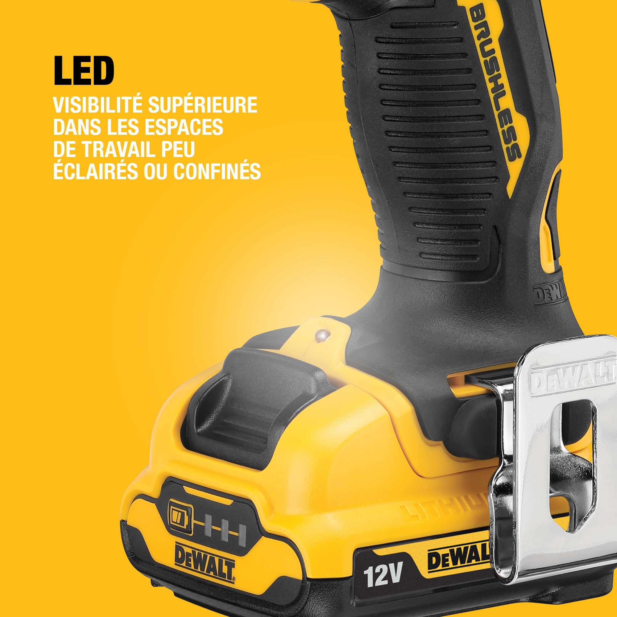 dewalt-dcd701d2-qw-perceuse-visseuse-brushless-xr-12v-avec-2-batteries-2ah-charg image 8