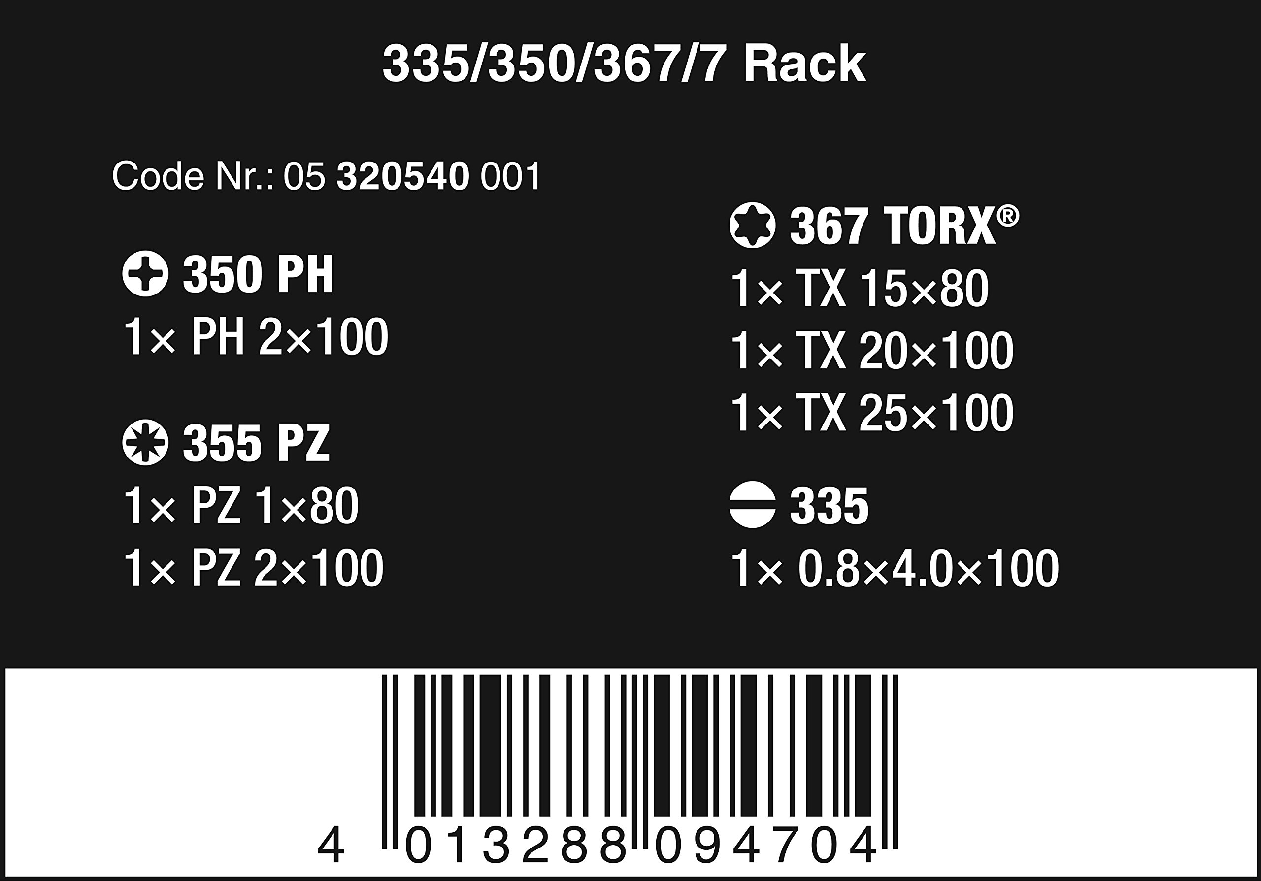 wera-335-350-367-7-lasertip-05320540001-jeu-de-7-tournevis-kraftform-plus-avec-r image 2