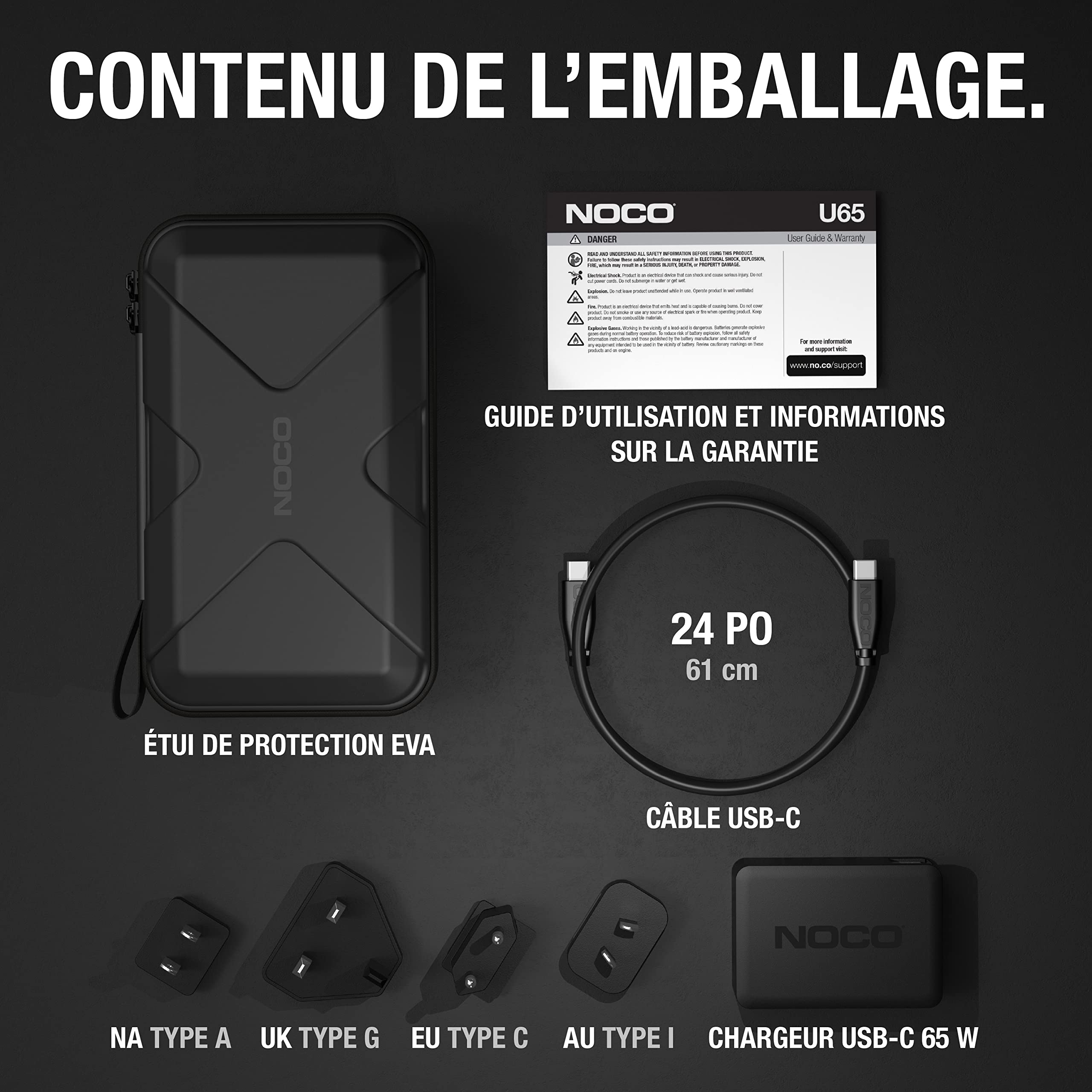 noco-u65-chargeur-rapide-usb-c-65-w-pour-boosters-noco-boost-x-gbx45-gbx55-gbx75 image 7