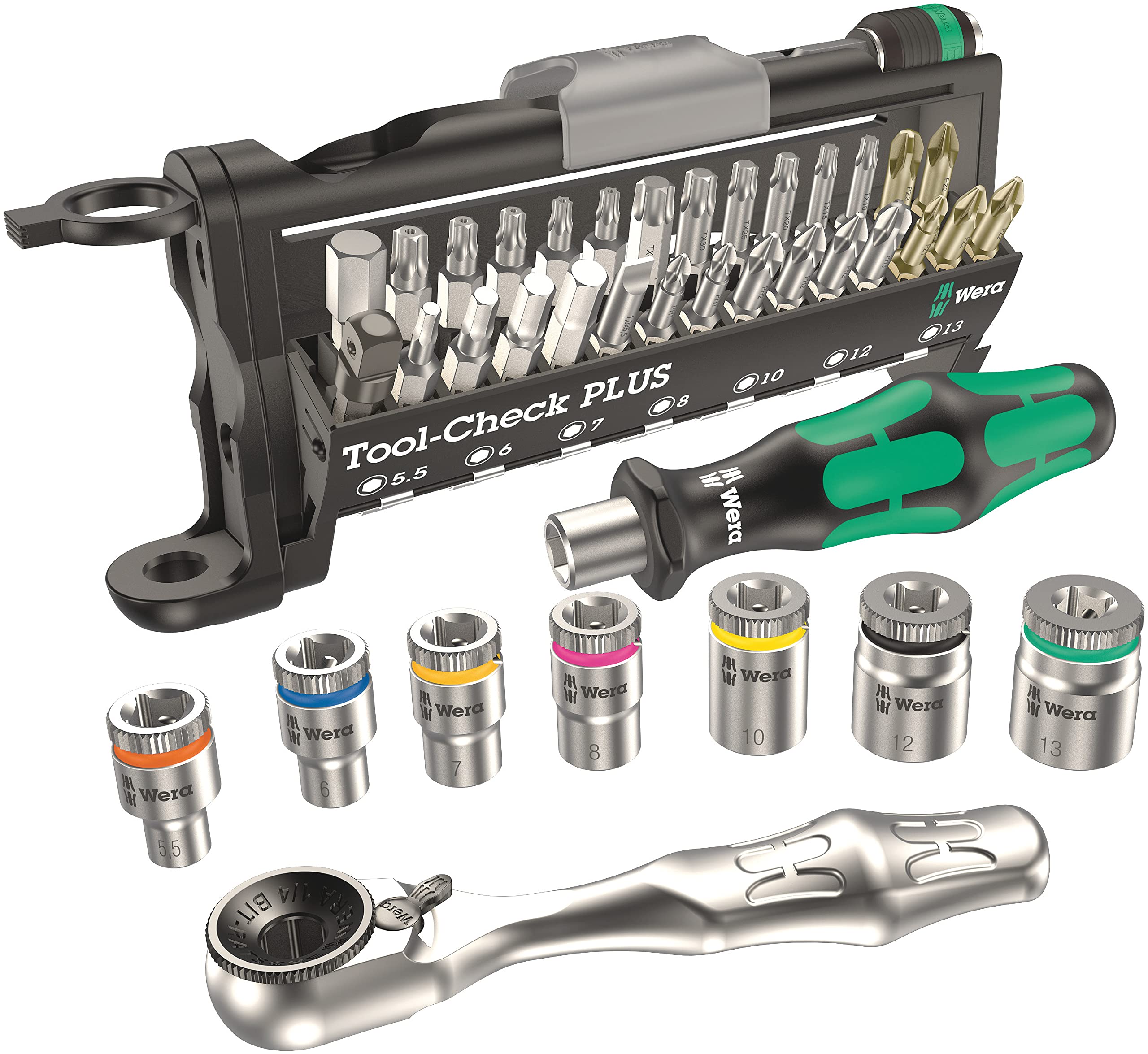 wera-tool-check-plus-05056490001-assortiment-de-bits-39-pi-ces-mini-cliquet-1-4- image 2