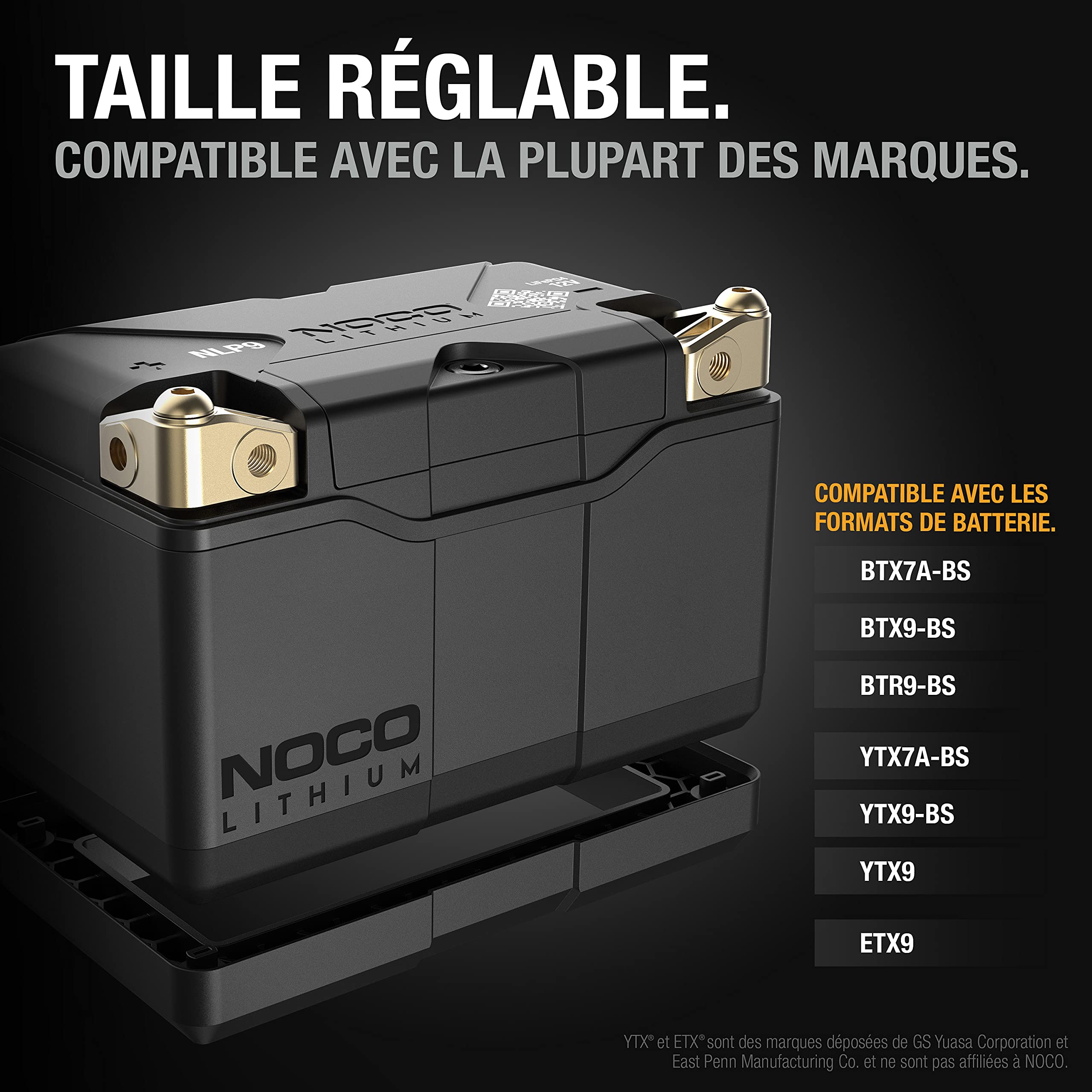 noco-lithium-nlp9-groupe-9-batterie-moto-lithium-12v-3ah-400a-avec-bms-dynamique image 6