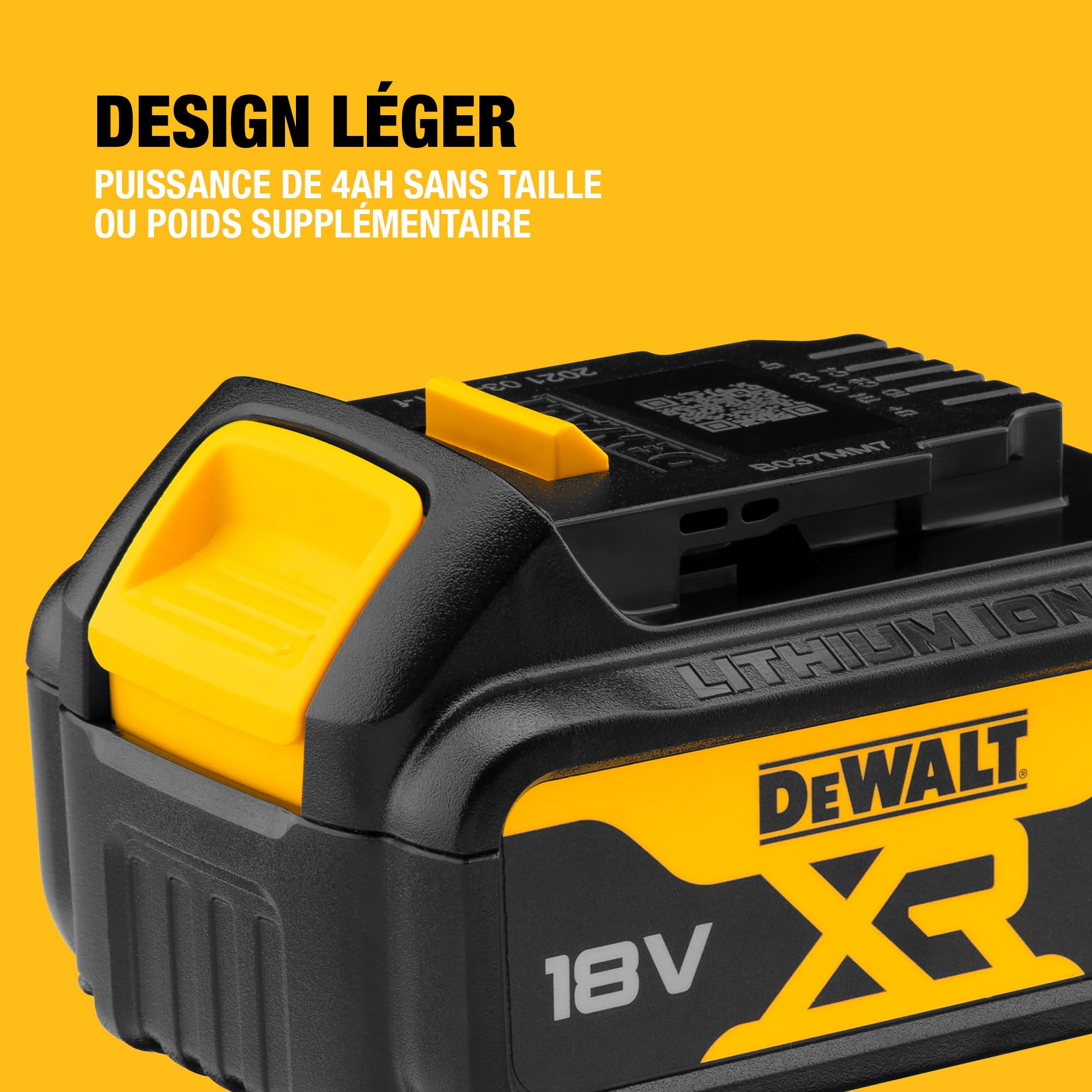 dewalt-dcb182-xj-batterie-xr-18v-4ah-li-ion-avec-t-moin-de-charge-3-led-compatib image 3