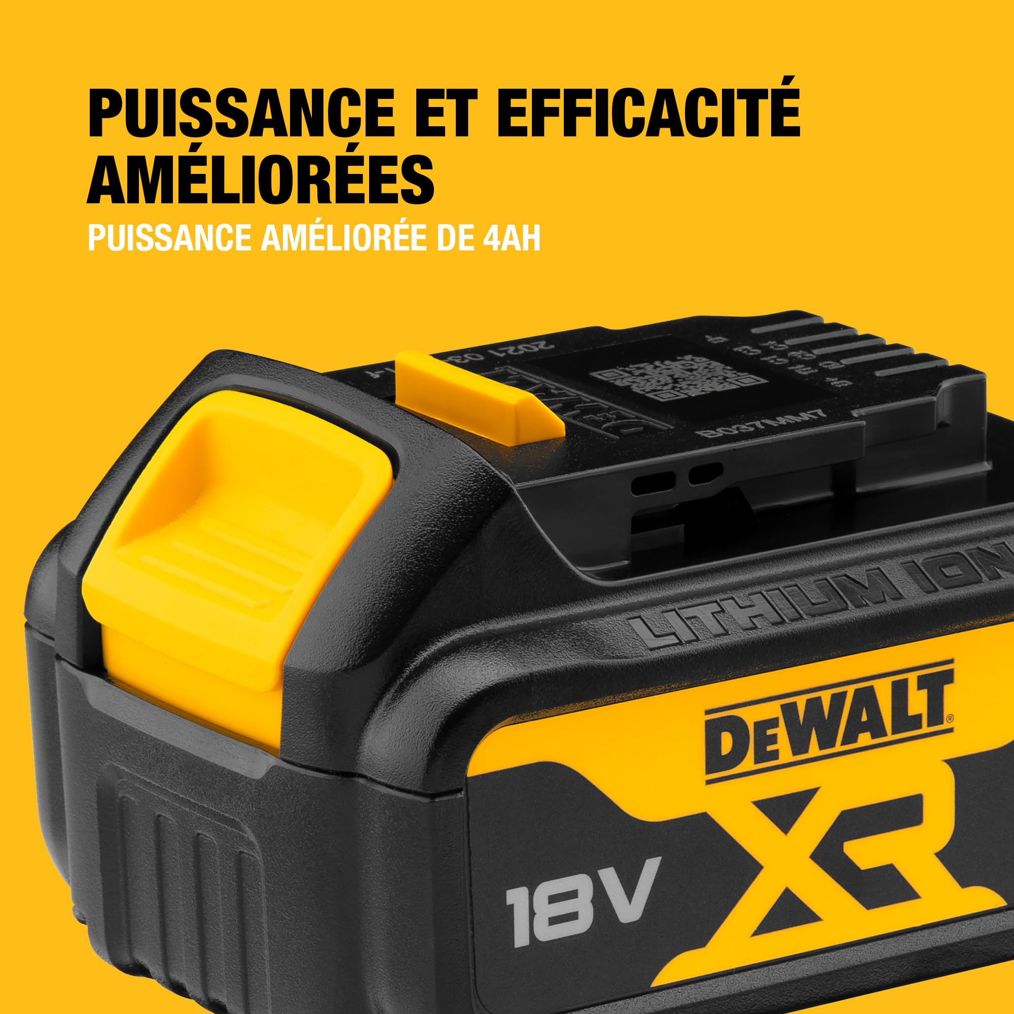 dewalt-dcb182-xj-batterie-xr-18v-4ah-li-ion-avec-t-moin-de-charge-3-led-compatib image 2