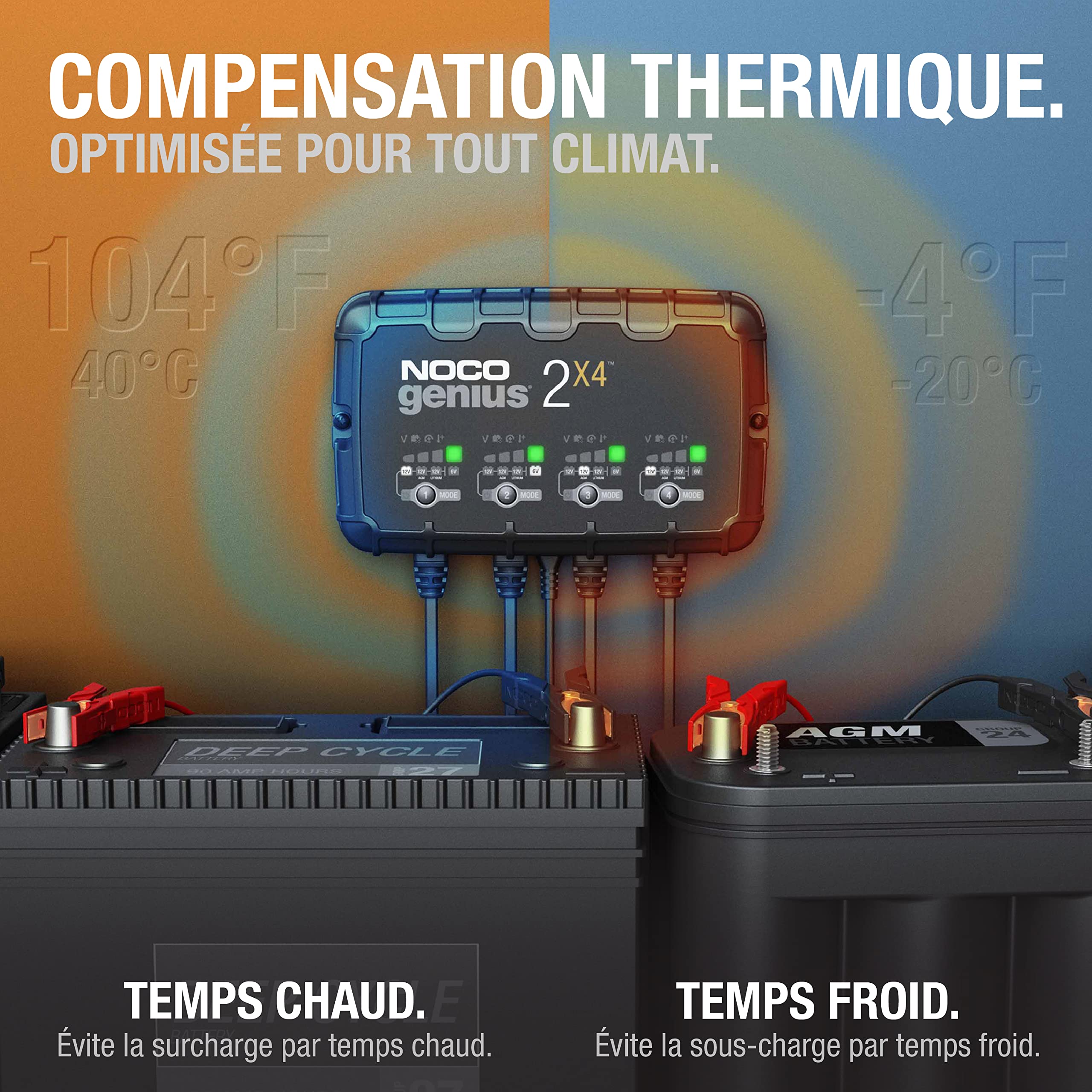 noco-genius2x4-chargeur-de-batterie-intelligent-4-bancs-8-a-6-v-12-v-maintien-au image 3