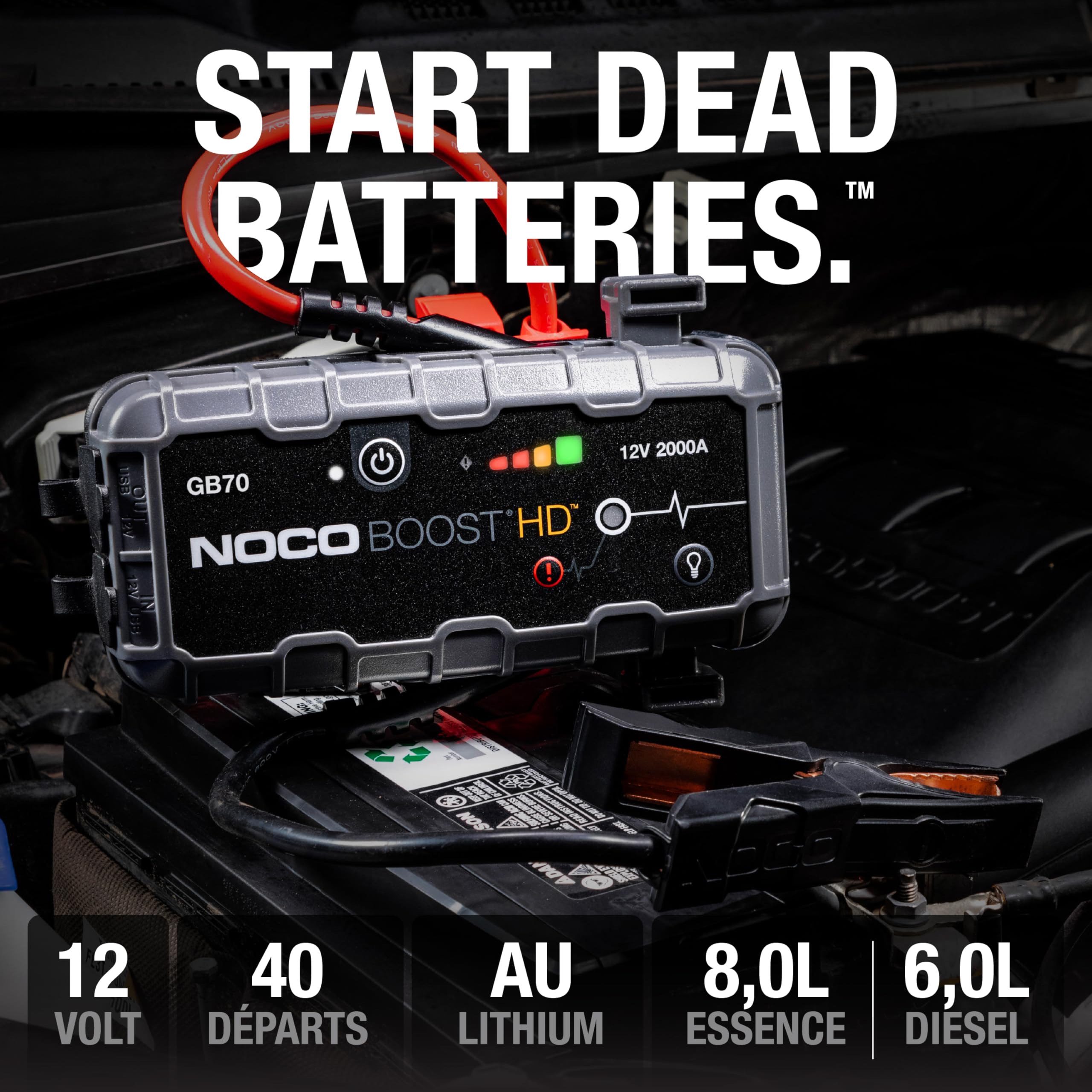 noco-boost-gb70-booster-de-batterie-lithium-ultrasafe-2000a-12v-avec-powerbank-u image 2