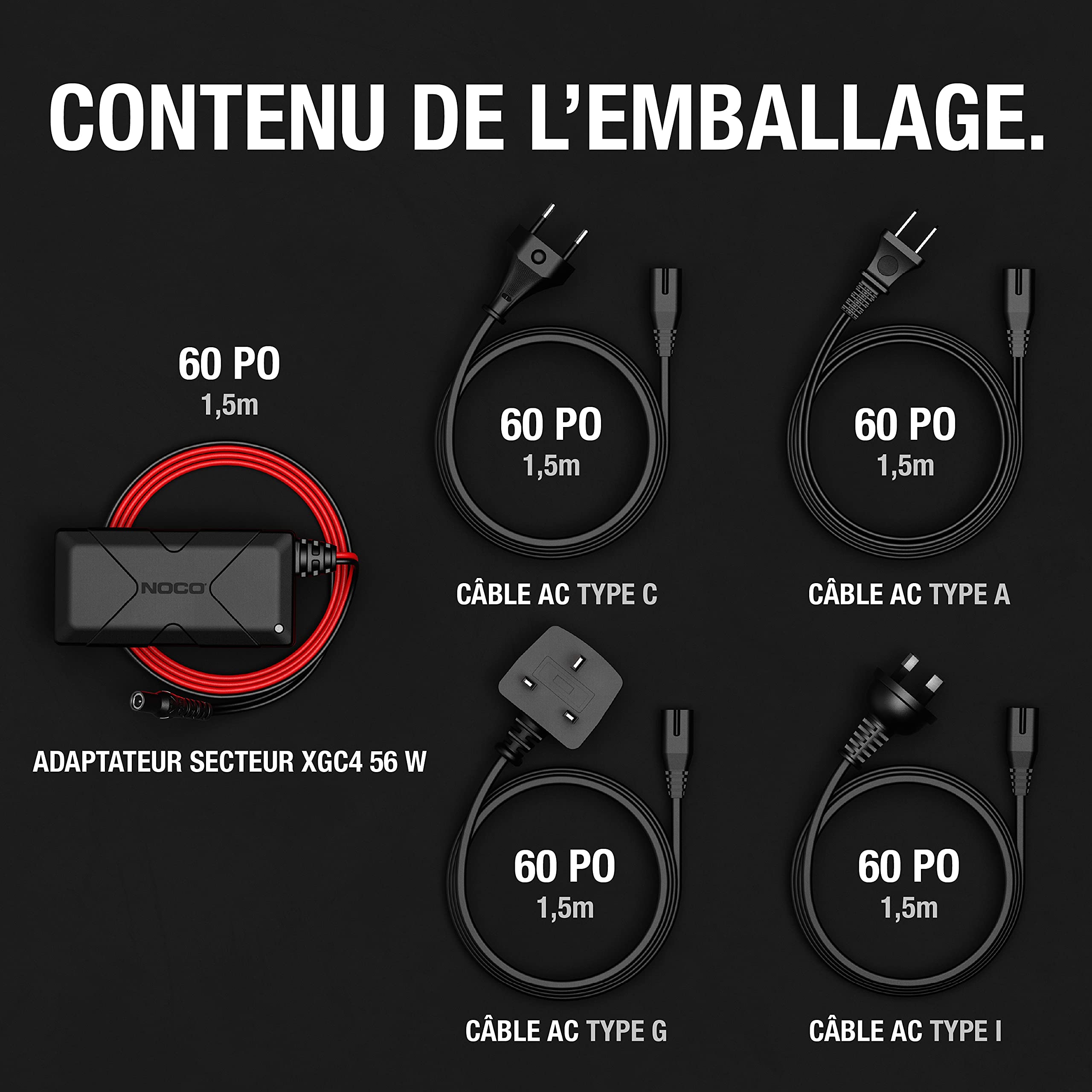 noco-xgc4-adaptateur-secteur-56-w-pour-d-marreurs-lithium-genius-boost-gb70-et-g image 7