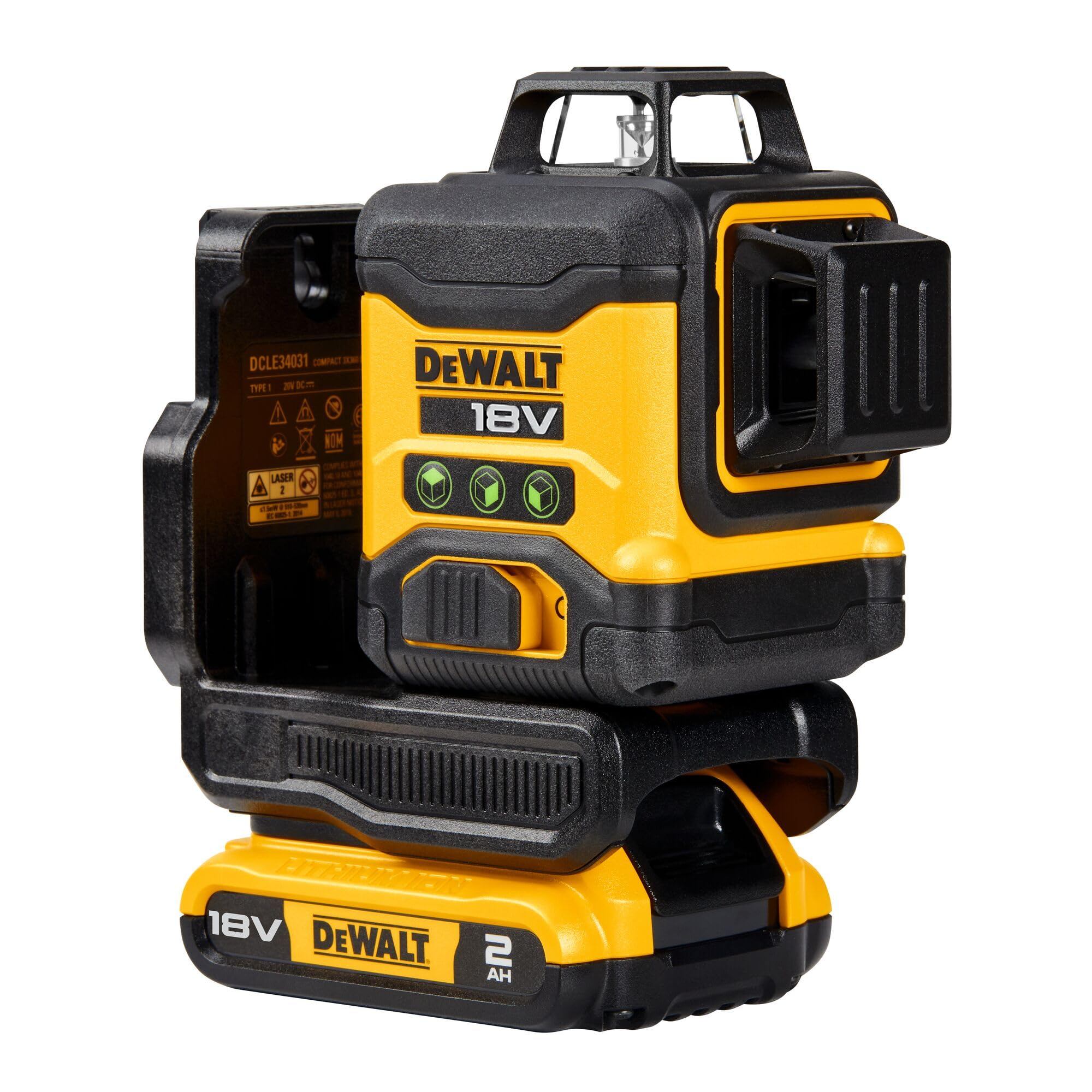 dewalt-dcle34031d1-qw-niveau-laser-multiligne-3x360-vert-compact-xr-18v-avec-bat image 2