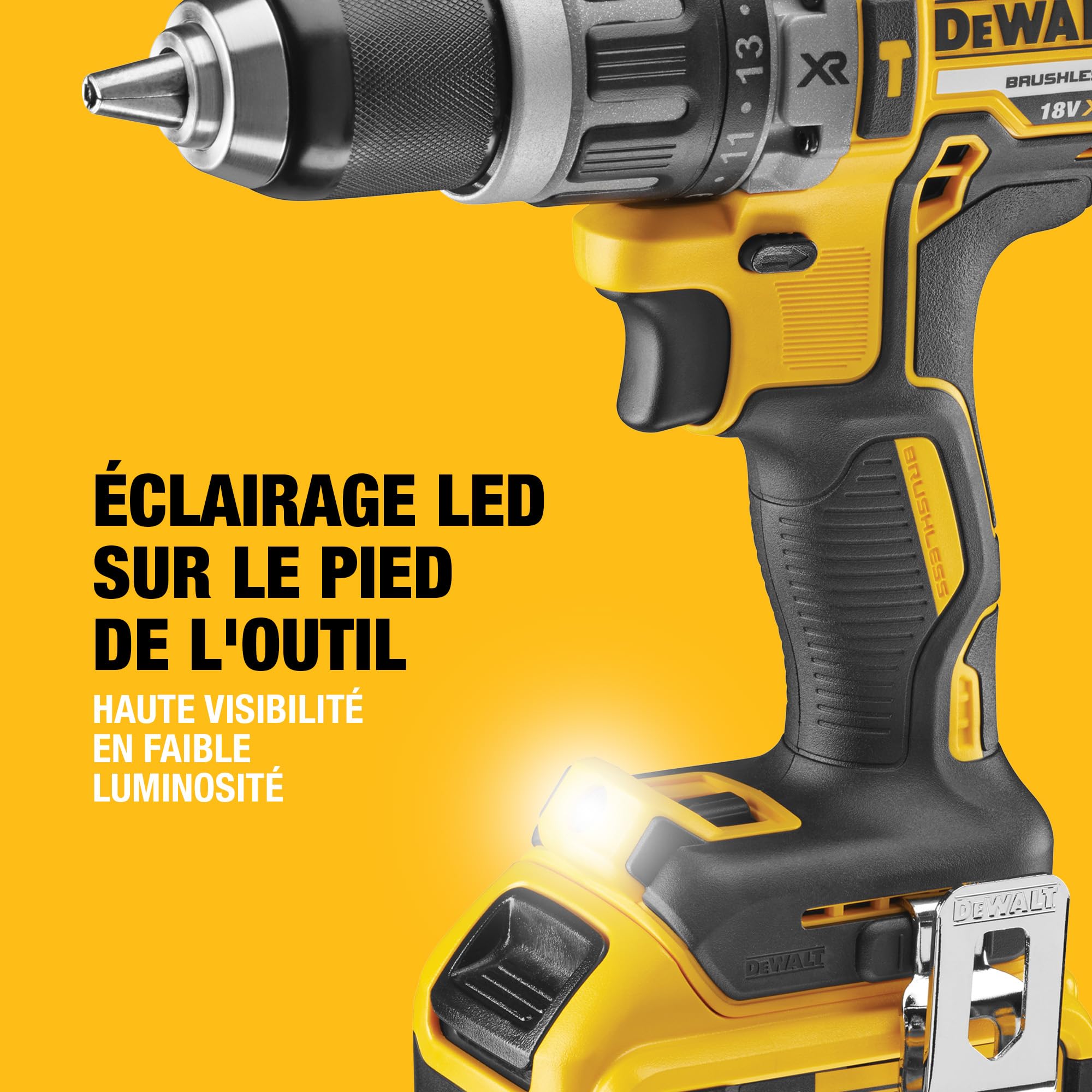 dewalt-dcd796p2-qw-perceuse-visseuse-percussion-brushless-xr-18v-avec-2-batterie image 6