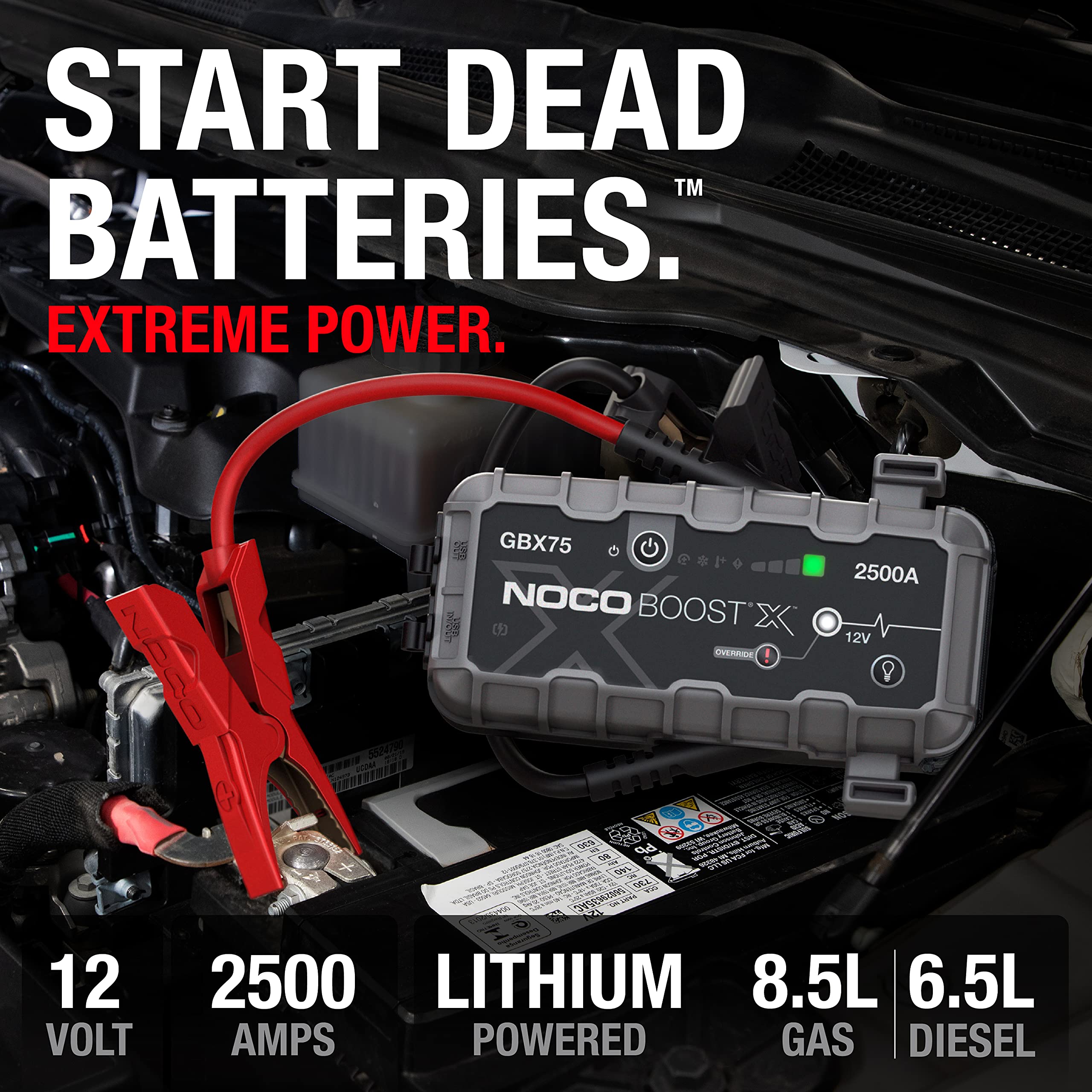 noco-boost-x-gbx75-booster-de-batterie-lithium-ultrasafe-2500a-12v-d-marreur-por image 2