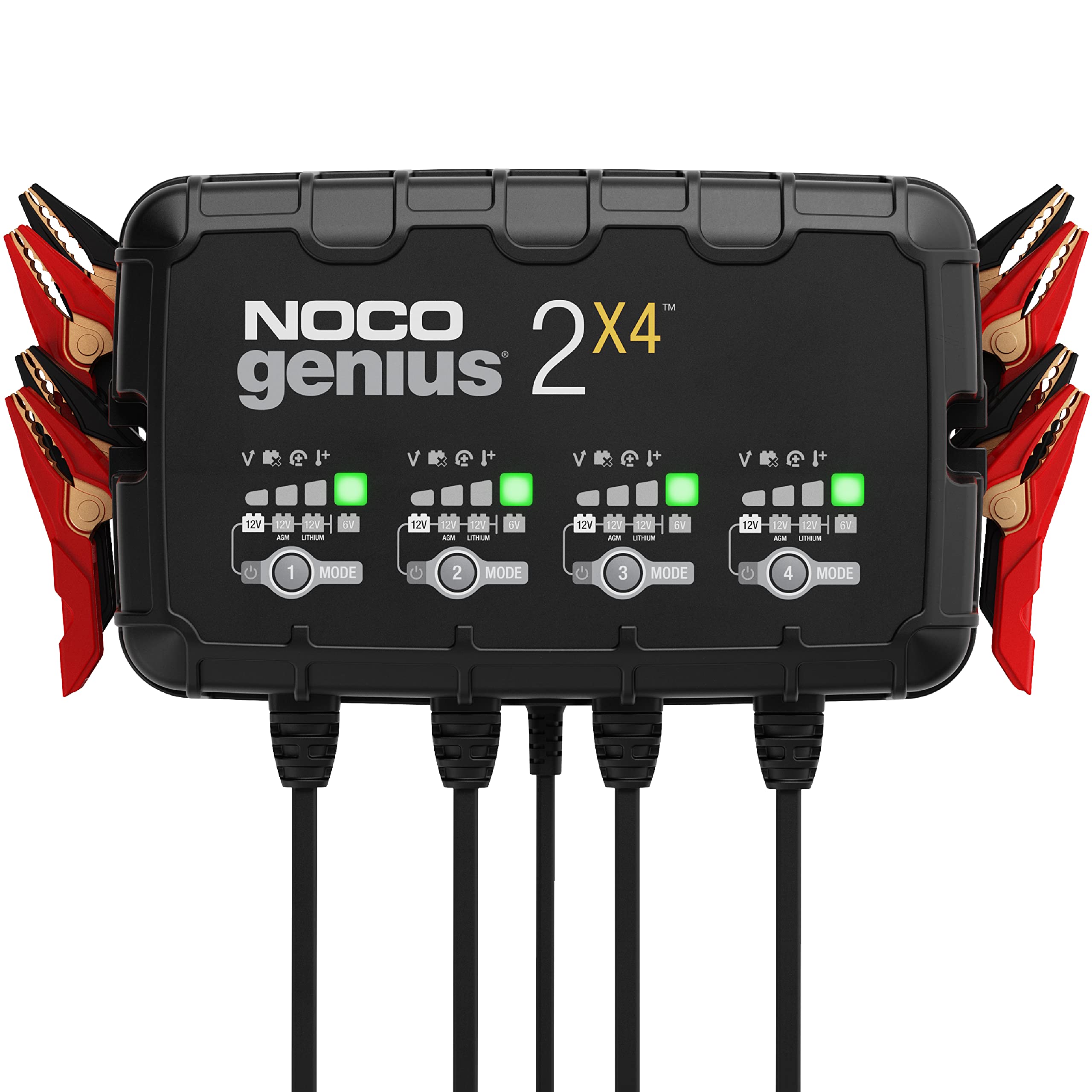 noco-genius2x4-chargeur-de-batterie-intelligent-4-bancs-8-a-6-v-12-v-maintien-au image 1