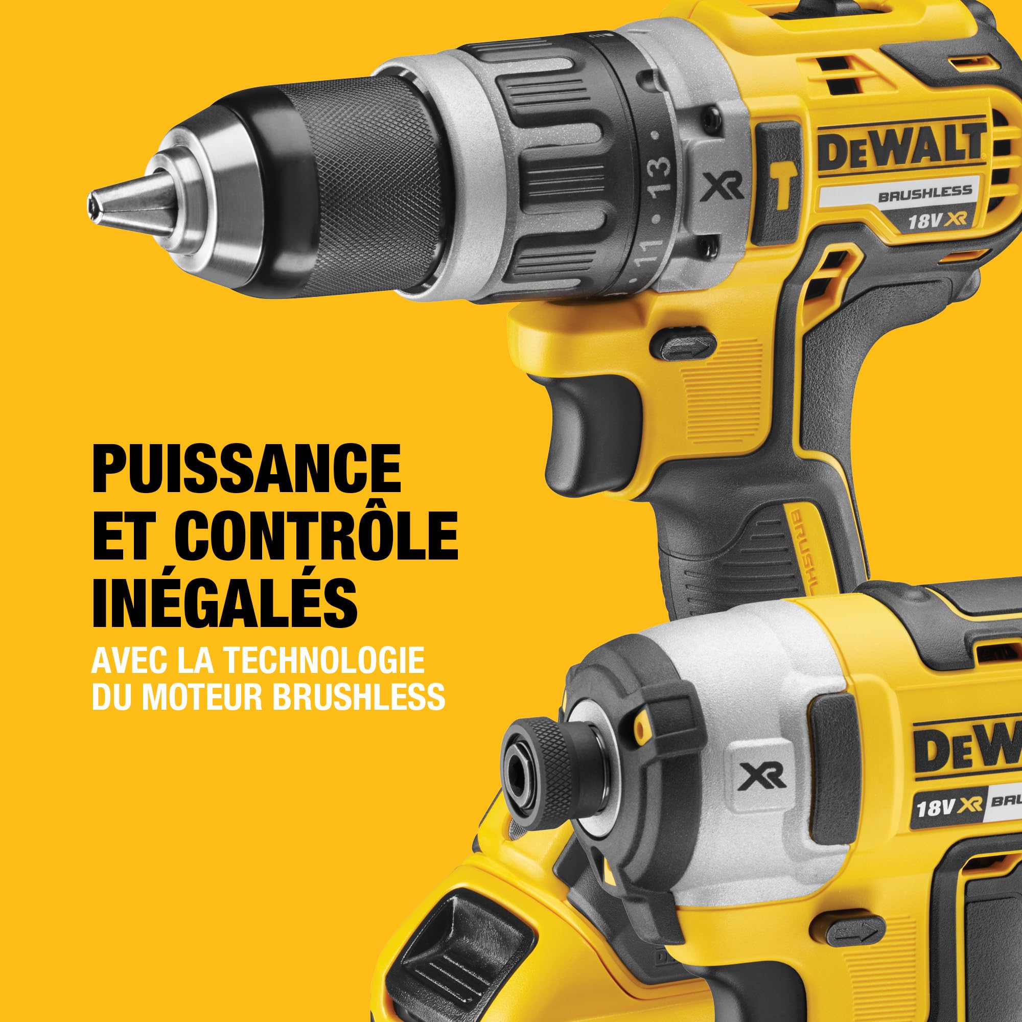 dewalt-dck266p2-qw-kit-double-18-v-xr-brushless-perceuse-percussion-dcd796-visse image 2