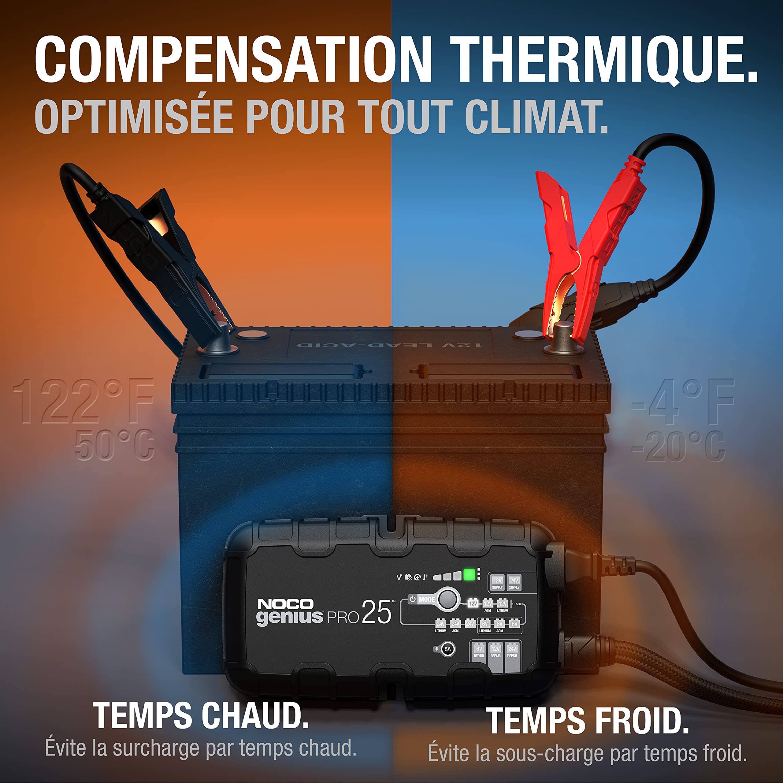 noco-geniuspro25-chargeur-de-batterie-professionnel-25a-6v-12v-24v-d-sulfateur-m image 4