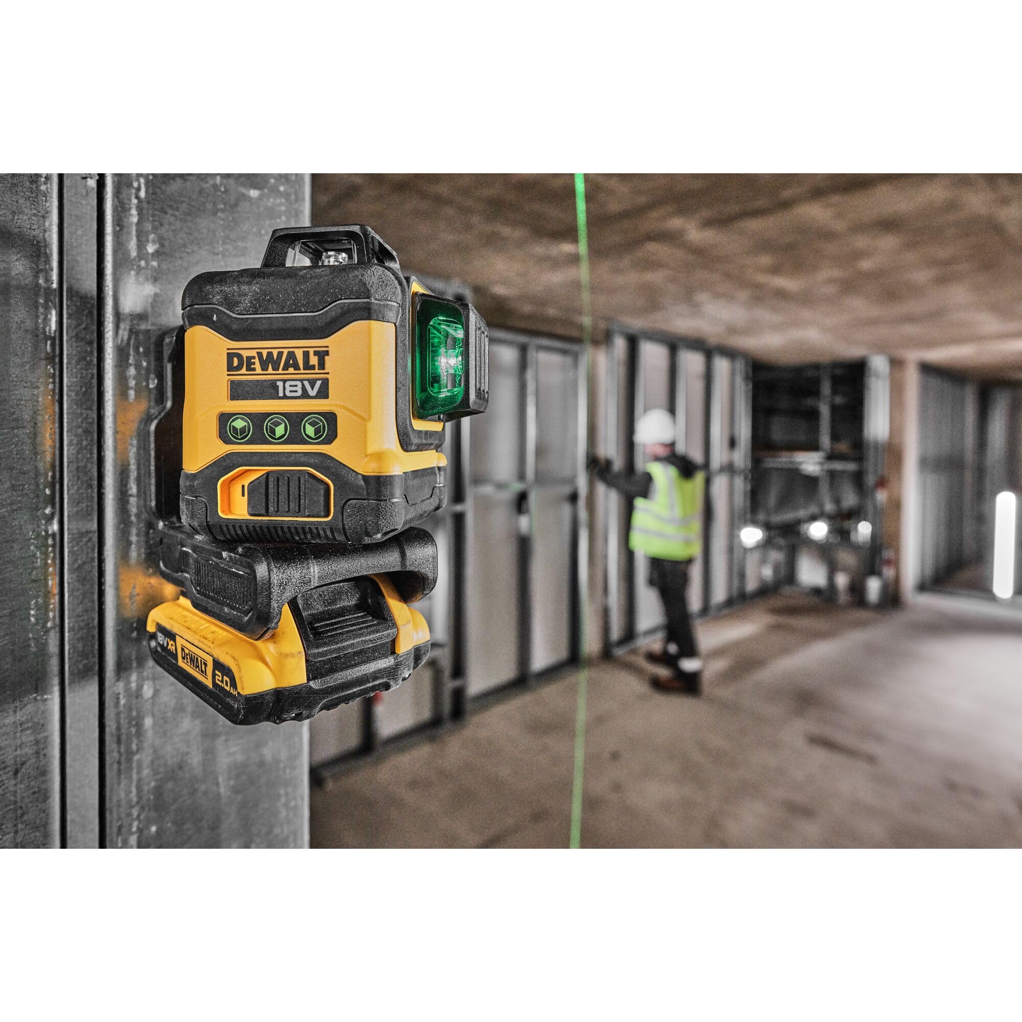 dewalt-dcle34031d1-qw-niveau-laser-multiligne-3x360-vert-compact-xr-18v-avec-bat image 5