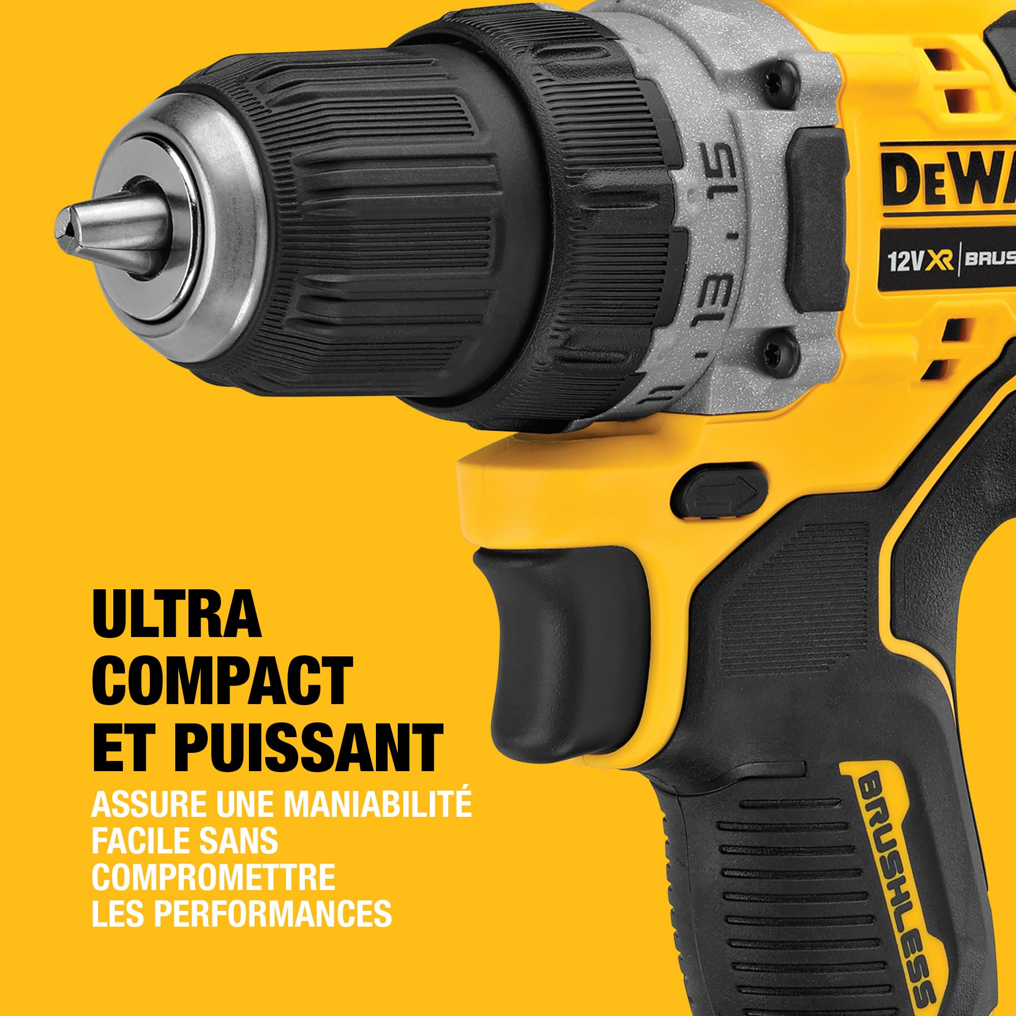 dewalt-dcd701d2-qw-perceuse-visseuse-brushless-xr-12v-avec-2-batteries-2ah-charg image 6
