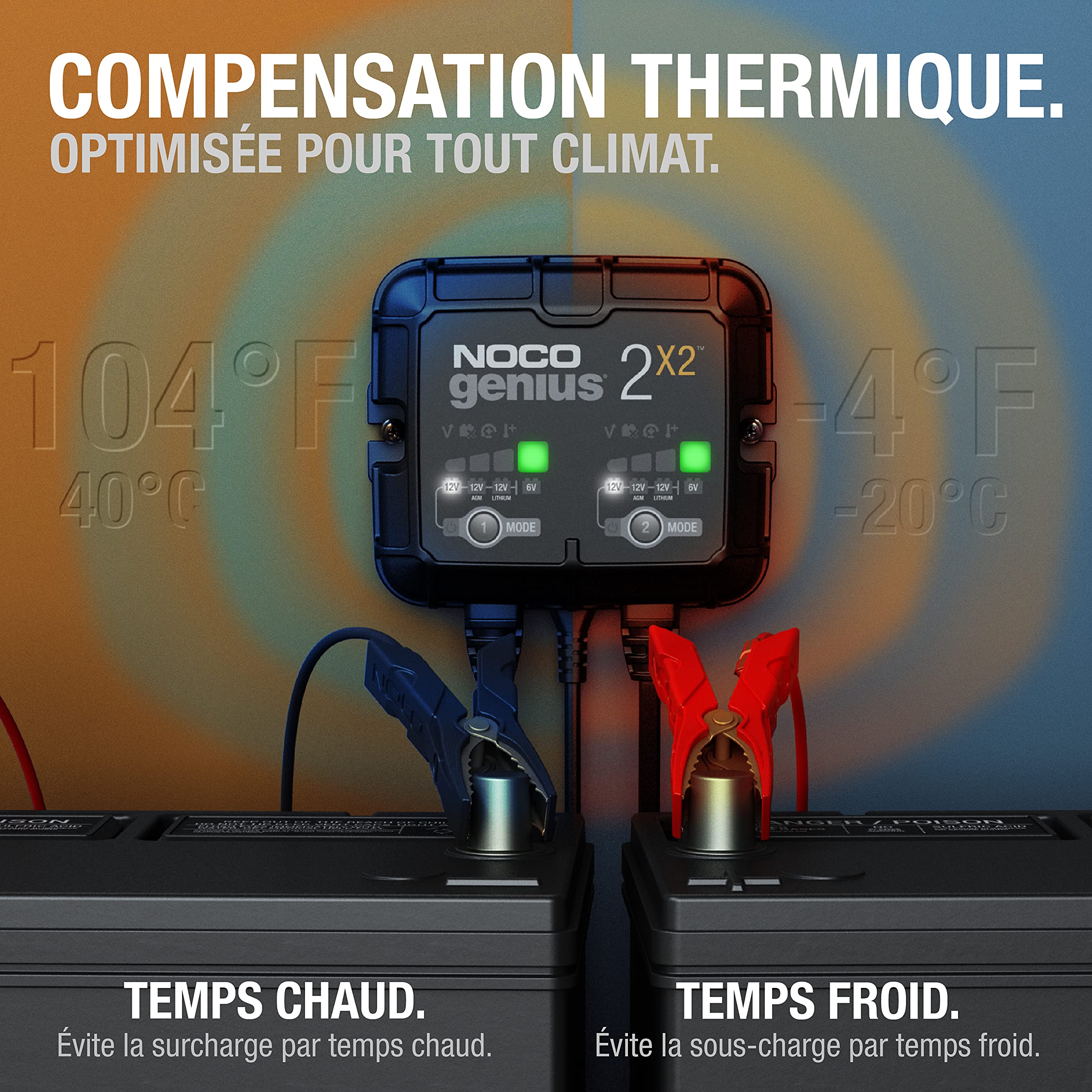 noco-genius2x2-chargeur-de-batterie-double-banc-4a-2x2a-6v-12v-mainteneur-d-sulf image 3