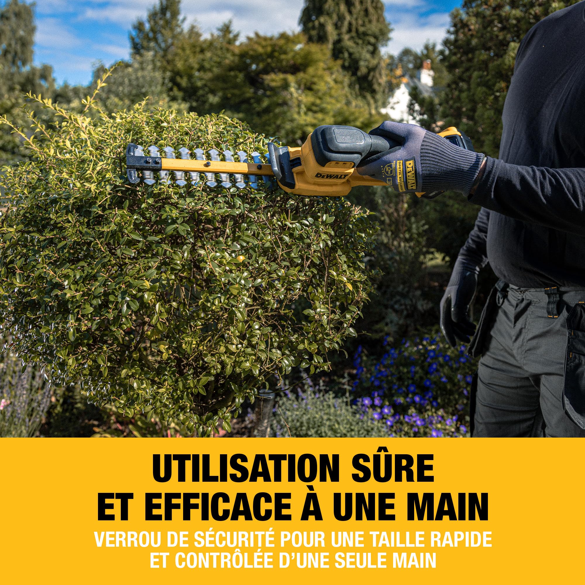 dewalt-dcmht520n-xj-taille-haie-compact-18v-xr-20-cm-avec-gaine-de-protection-de image 4