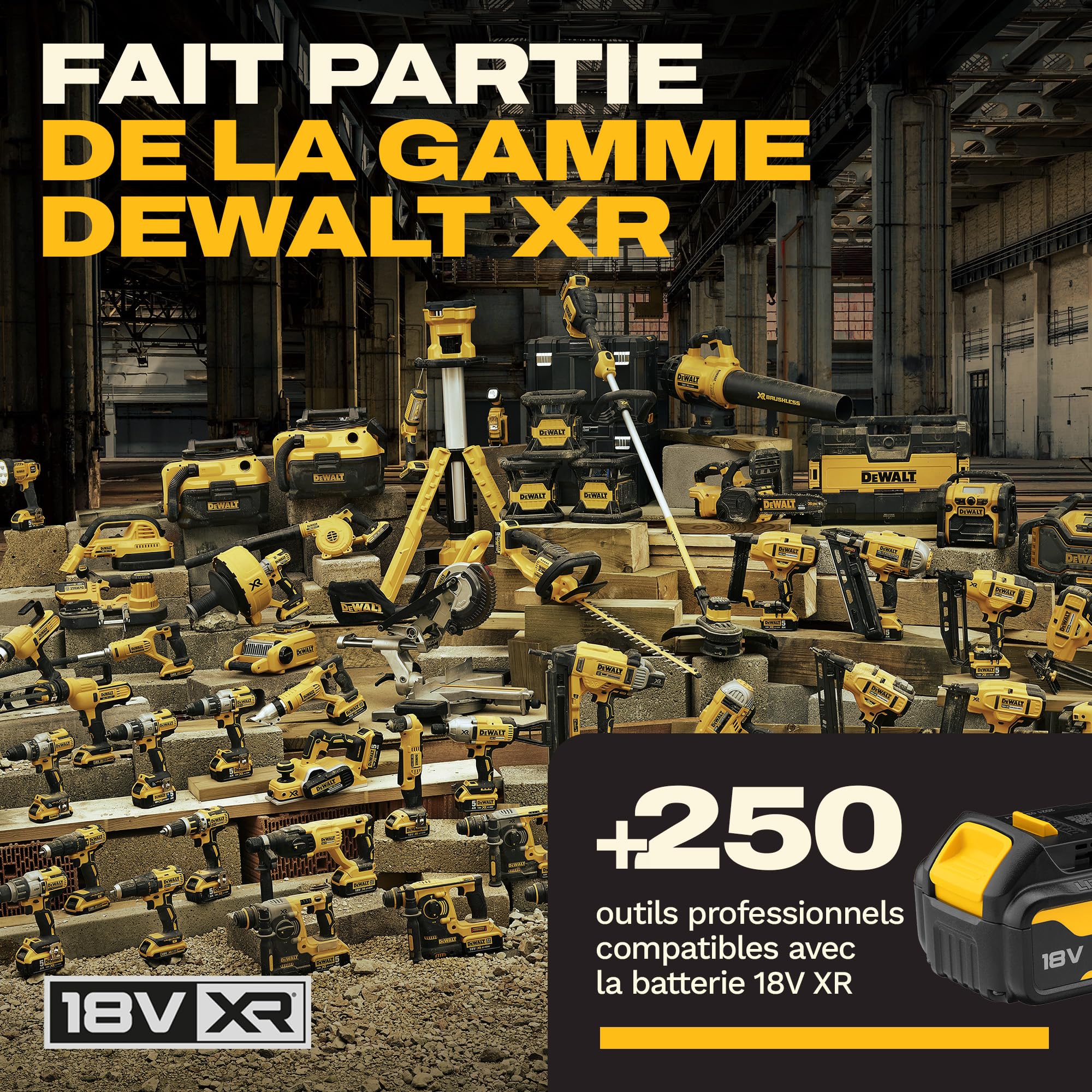 dewalt-dck424m3-qw-kit-combin-18v-xr-4-outils-perceuse-percussion-visseuse-impac image 8